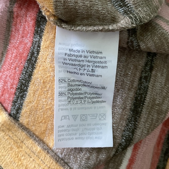 Madewell Texture & Thread Modern Tie-Front Top in Kieran Stripe Size Medium - Picture 10 of 12